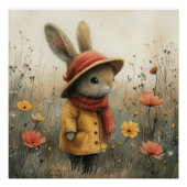 Hoppity Harmony: Ein bisschen Whimsy Bunny Poster (Vorderseite)