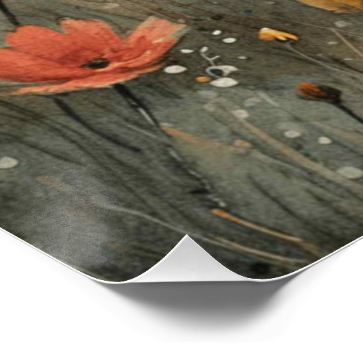 Hoppity Harmony: Ein bisschen Whimsy Bunny Poster (Ecke)