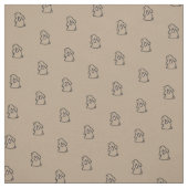 Hoppity Hopfenhäschen Stoff (Muster)