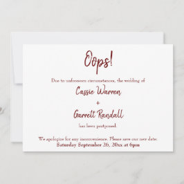 Hoppla! Ankündigung einer Hochzeit in Burgund