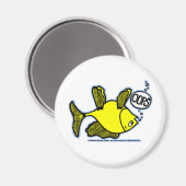 HOPPLA! Auf Side Down Fish! lustiges MAGNET (Vorderseite/Rückseite)