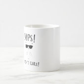 Hoppla! Das ist mir egal! Funny Cat Coffee Advocat Kaffeetasse (Mittel)