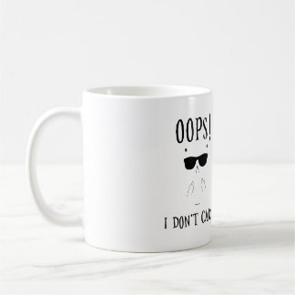 Hoppla! Das ist mir egal! Funny Cat Coffee Advocat Kaffeetasse