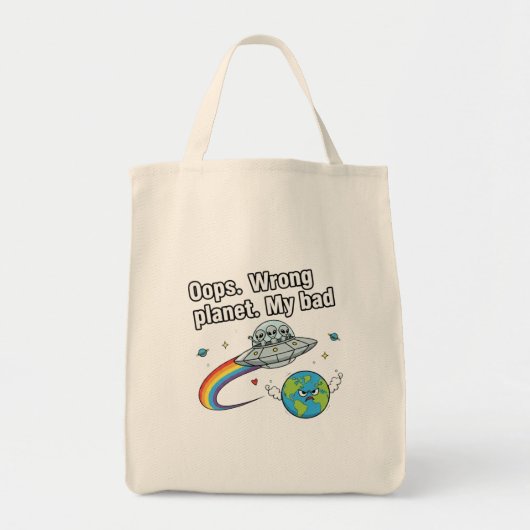 Hoppla. Falscher Planet. Mein Fehler Tragetasche (Vorne)