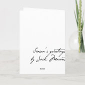 Hoppla! Feiertagskarte (Rückseite)