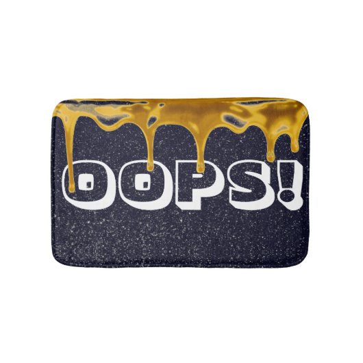 HOPPLA! Funny Paint Spill Sparkor Bath Mat Badematte (Vorderseite)