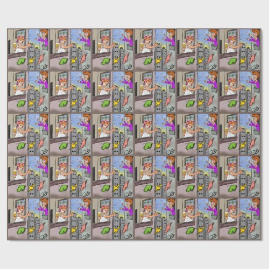 Hoppla Geschenkpapier (Flach)