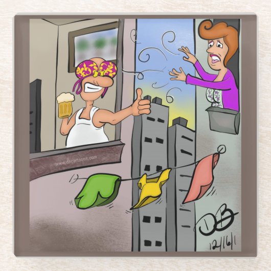 Hoppla Glasuntersetzer (Vorderseite)