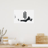 Hoppla! Habe ich wieder Champagner statt Milch gek Poster (Küche)