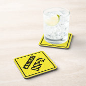 Hoppla! Harte Plastikuntersetzer Getränkeuntersetzer (Rechte Seite)