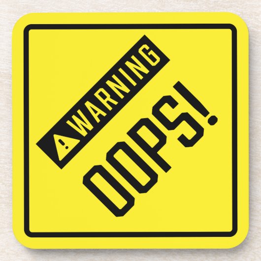 Hoppla! Harte Plastikuntersetzer Getränkeuntersetzer (Vorderseite)