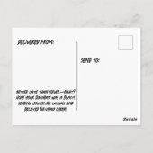 Hoppla! Ich habe deinen Geburtstag vergessen - es  Postkarte (Rückseite)