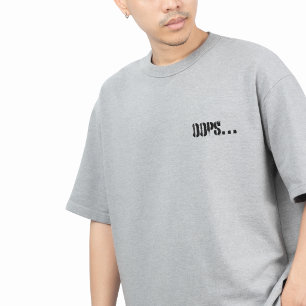 Hoppla… Lustiges Minimalistisches T-Shirt