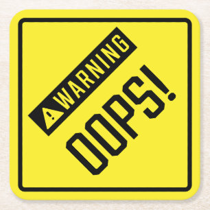 Hoppla! Pappuntersetzer Rechteckiger Pappuntersetzer