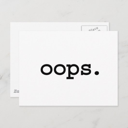 hoppla. postkarte (Vorne/Hinten)