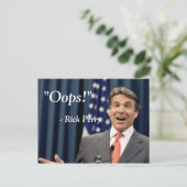 Hoppla! - Rick Perry Postkarte (Stehend Vorderseite)