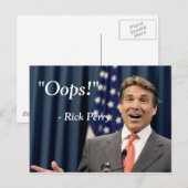 Hoppla! - Rick Perry Postkarte (Vorne/Hinten)