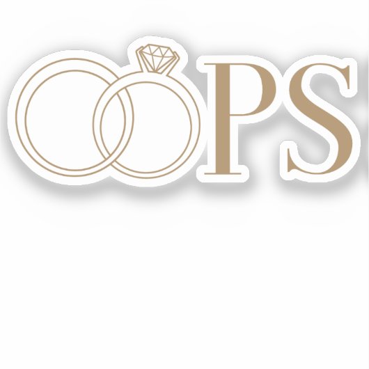 HOPPLA! Scheidungsdusche Party Aufkleber (Vorderseite)