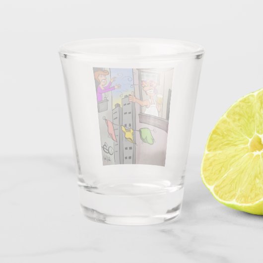 Hoppla Schnapsglas (Rückseite)