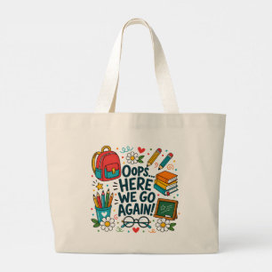 Hoppla... Schon Wieder Geht's Los Lustiger Desi Zu Jumbo Stoffbeutel