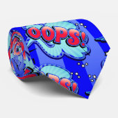 Hoppla! Super Hero Comic Book Action Blase Krawatte (Gerollt)