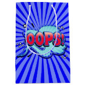 Hoppla! Super Hero Comic Book Action Blase Mittlere Geschenktüte (Vorderseite)