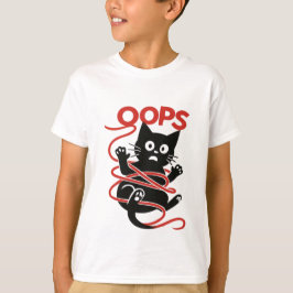 Hoppla! Tangled Cat Graphic T-Shirt