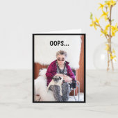 Hoppla! Verwendung der geklappten Grußkarte des Hu Karte (Gelbe Blume)