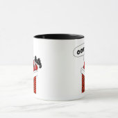 Hoppla, Weihnachtsmann steckt im Schornstein Tasse (Zentrum)