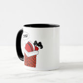 Hoppla, Weihnachtsmann steckt im Schornstein Tasse (Vorderseite Links)