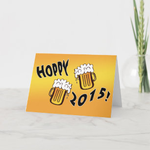 Hoppy 2015 Zwei Tasse Feiertagskarte