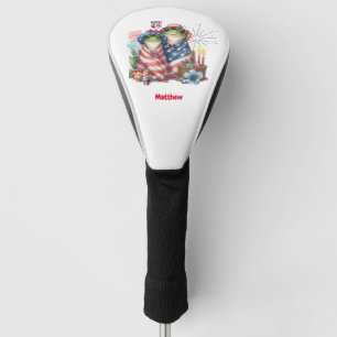 "Hoppy" 4. Juli Independence Day Frogs Design Golf Headcover