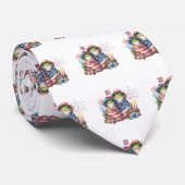 "Hoppy" 4. Juli Independence Day Frogs Design Krawatte (Gerollt)