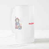 "Hoppy" 4. Juli Independence Day Frogs Design Mattglas Bierglas (Vorderseite Links)