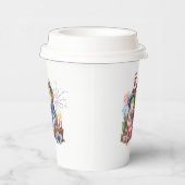 "Hoppy" 4. Juli Independence Day Frogs Design Pappbecher (Rechts)