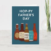Hoppy Beer Vatertag Card Karte (Vorderseite)