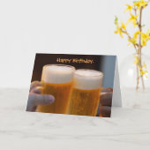 Hoppy Beerthday Beer Birthday Card Karte (Gelbe Blume)