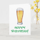 Hoppy Birthday Beer Karte (Gelbe Blume)