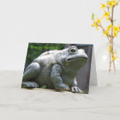 Hoppy Birthday Brother Frog Karte (Gelbe Blume)