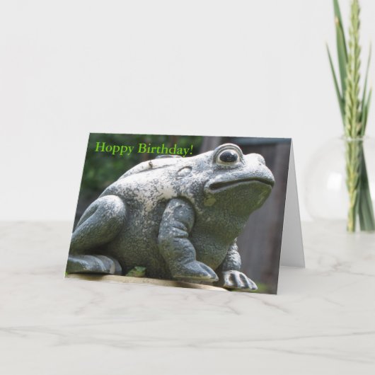 Hoppy Birthday Brother Frog Karte (Vorderseite)