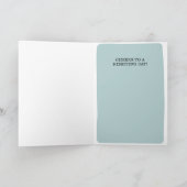 Hoppy Birthday Frog & Beer Punny Birthday Card Karte (Innenseite)