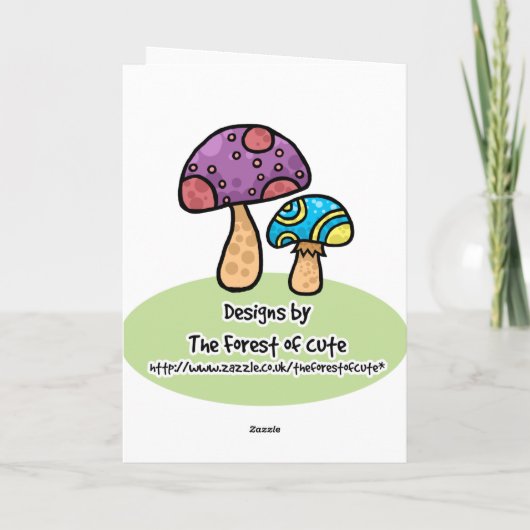 Hoppy Birthday frog birthday card Karte (Rückseite)