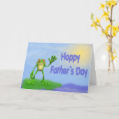 Hoppy Birthday Frog Karte (Gelbe Blume)
