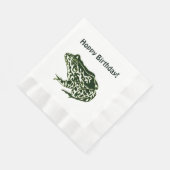 Hoppy Birthday Frog Serviette (Ecke)