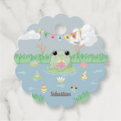 Hoppy Birthday Frog Thank You Geschenkanhänger (Vorderseite)