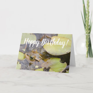 Hoppy Birthday Funny Frog Karte