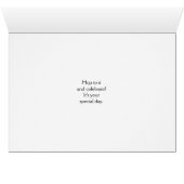 Hoppy Birthday für Papa, Party Frosch mit Hut (Innenansicht Horizontal (Unten))