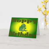 Hoppy Birthday Karte (Gelbe Blume)