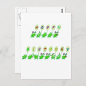 HOPPY BIRTHDAY POSTKARTE (Vorne/Hinten)