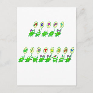 HOPPY BIRTHDAY POSTKARTE